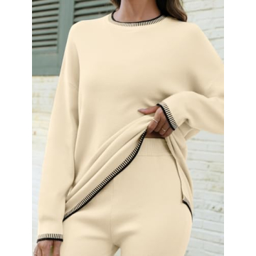 LILLUSORY Comfortable 2 Piece Knit Lounge Set for Women