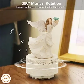 Saeifin Guardian Angel Music Box - Hand-Painted Gift