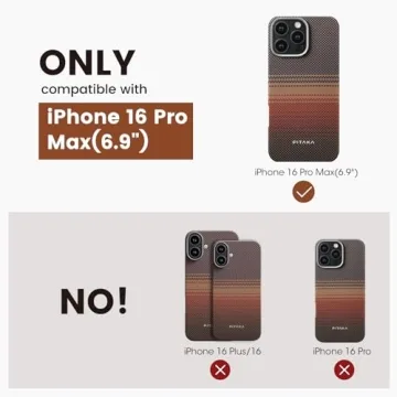 Pitaka MagSafe Case for iPhone 16 Pro Max - Lightweight