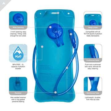 TETON Sports Oasis 18L Hydration Pack with Free 2-Liter water bladder; The perfect backpack for Hiking, Running, Cycling, or Commuting, Olive Green