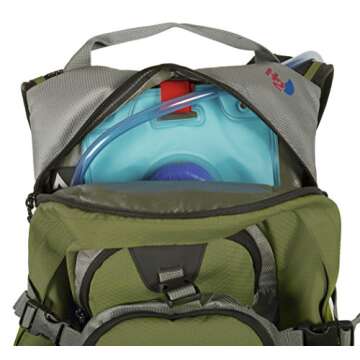 TETON Sports Oasis 18L Hydration Pack with Free 2-Liter water bladder; The perfect backpack for Hiking, Running, Cycling, or Commuting, Olive Green