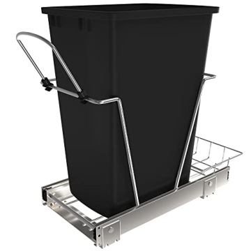 Rev-A-Shelf Pullout Trash Can: 35 Qt Capacity, Easy Glide