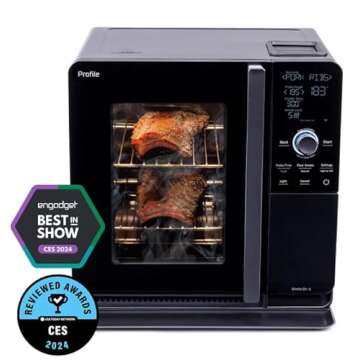 GE Profile™ Smart Indoor Pellet Smoker, with Active Smoke Filtration, 5 Smoke Control Settings, Wi...