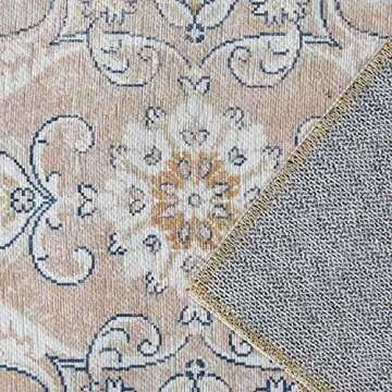 jinchan 5x7 Washable Vintage Area Rug for Living Dining