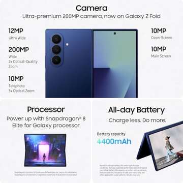 Samsung Galaxy Z Fold7 - 512GB Smartphone with Best Camera and More
