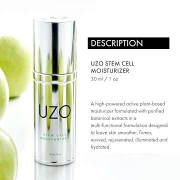 UZO Stem Cell Moisturizer - Plant-Based Formula that Illuminates Complexion