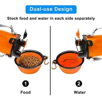 Dog Travel Water Bottle & Bowls Set for Easy Pet Feeding