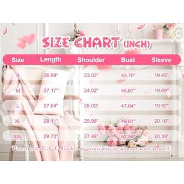 MNLYBABY Cute Love Heart Shirts for Women - Valentine's Sweatshirt