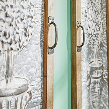 Deco 79 Metal Tree Wall Decor Set for Rustic Charm