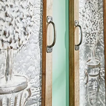 Deco 79 Metal Tree Wall Decor Set for Rustic Charm