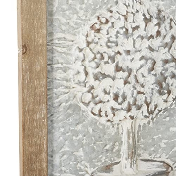 Deco 79 Metal Tree Wall Decor Set for Rustic Charm