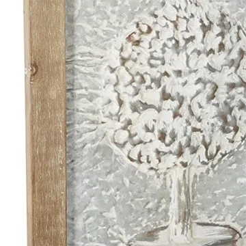Deco 79 Metal Tree Wall Decor Set for Rustic Charm