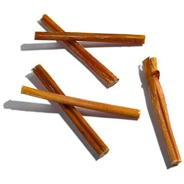 Jack&Pup Premium Thin Dog Bully Sticks 6 inch Bully Sticks for Dogs, (10 Pack) Healthy Dog Treats Bu...