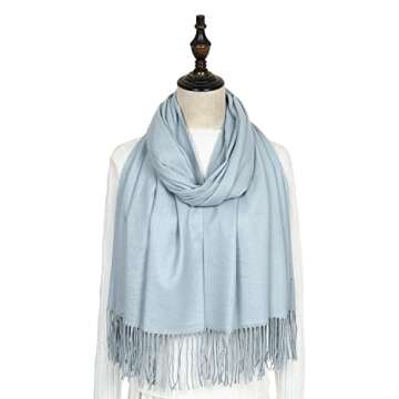 RIIQIICHY Pashmina Shawl for Women Warm Winter Wraps