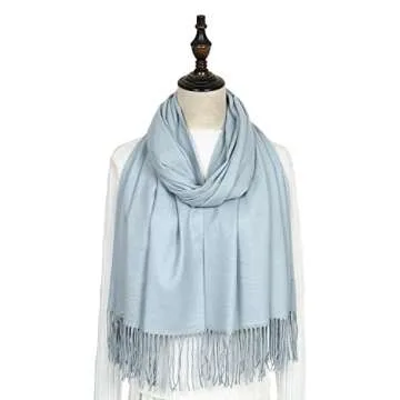 RIIQIICHY Pashmina Shawl for Women Warm Winter Wraps