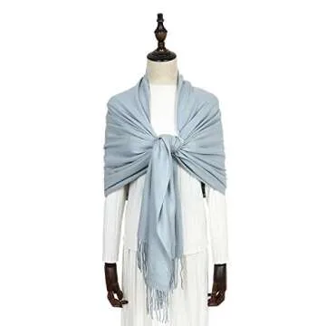 RIIQIICHY Pashmina Shawl for Women Warm Winter Wraps