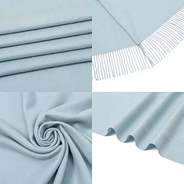 RIIQIICHY Pashmina Shawl for Women Warm Winter Wraps