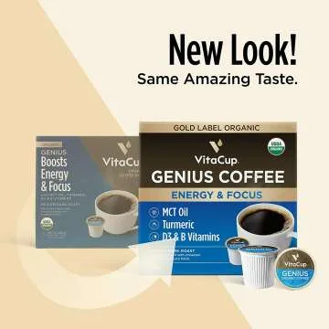 VitaCup Genius Keto Coffee Pods - Energy & Focus Booster