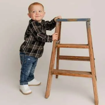 Baby Deer First Walker High Top Leather Shoes for Kids