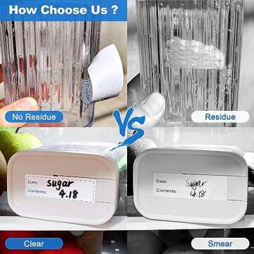 Risepekt Freezer Labels, 300 Pcs Removable Food Storage Labels for Containers, 1x3 inch, Waterproof, Oil Resistant, No-Residue, Super Sticky, for Kitchen, Restaurants, Grocery Stores, Markets