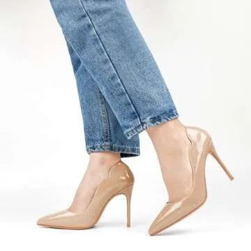 Chic COLETER Middle Heels - 10cm Comfortable Stiletto Pumps