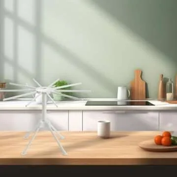 2 Pack Foldable Pasta Drying Rack for Easy Homemade Noodles