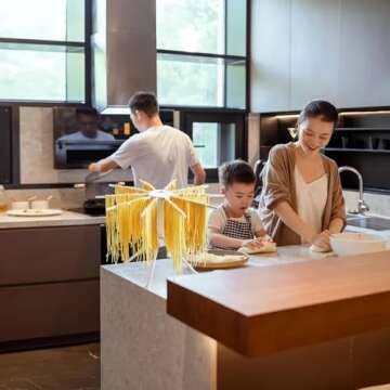 2 Pack Foldable Pasta Drying Rack for Easy Homemade Noodles