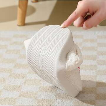 Afellicy Christmas Gingerbread Slippers for Women Xmas Holiday Slippers Size 7 8