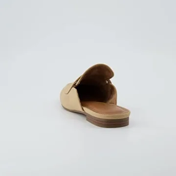 CUSHIONAIRE Women's Yale Slip On Mule +Memory Foam, Wide Widths Available, Sand 8