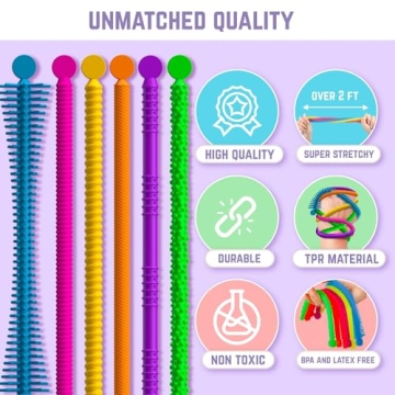 BUNMO Super Sensory Stretchy Strings Fun Fidget Toys