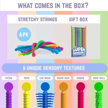 BUNMO Super Sensory Stretchy Strings Fun Fidget Toys