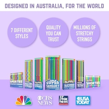 BUNMO Super Sensory Stretchy Strings Fun Fidget Toys