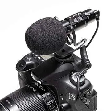 Nicama SGM8 Camera Shotgun Microphone, External Video Mic with Shock Mount 1 Windscreen Muff Compatible with iPhone Android Smartphones Vlogging Interview, DSLR Cameras Canon Nikon Sony Camcorders
