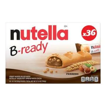 Nutella B-Ready Snack Bars - 36 Individually Wrapped Bites