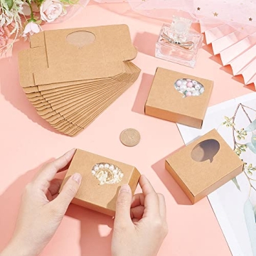 NBEADS Kraft Mini Bakery Boxes for Treats - 24 Pcs