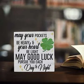 Funny St Patricks Day Wooden Box Sign for Home Decor