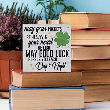 Funny St Patricks Day Wooden Box Sign for Home Decor