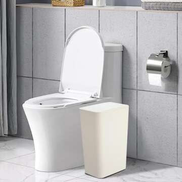 SHPMXUPW Slim Trash Can 3 Pack for Small Spaces