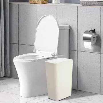 SHPMXUPW Slim Trash Can 3 Pack for Small Spaces