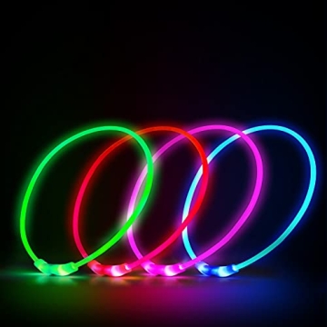 NOVKIN LED Dog Collar for Night Safety and Visibility