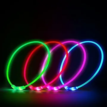 NOVKIN LED Dog Collar for Night Safety and Visibility