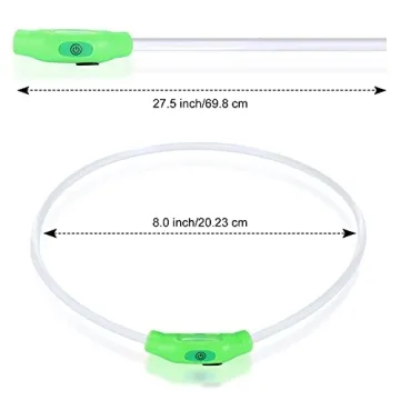 NOVKIN LED Dog Collar for Night Safety and Visibility