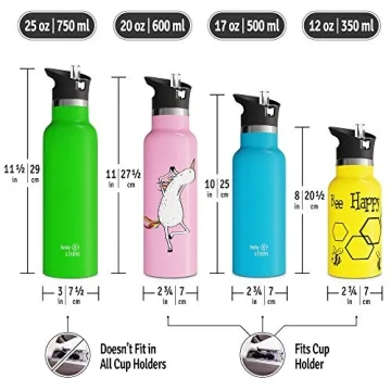 Kids Water Bottle Insulated Leak-Proof 24 Hours Cold