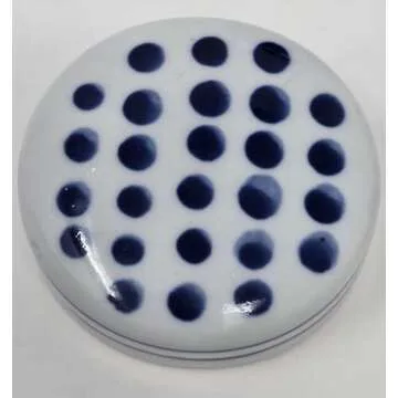 Festcool Antique Style Blue and White Porcelain Flowers Ceramic Covered Jar Vase, China Ming Style, Jingdezhen Chinese (L1)