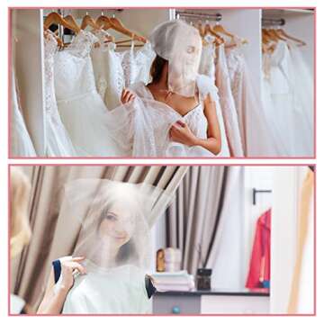 Tegeme 50 Pieces Face Makeup Protector Hood Disposable Cosmetic Mask Beauty Makeup and Clothing Non Woven Dress Protector Face Mask for Women Changing Room Supply