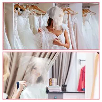 Tegeme 50 Pieces Face Makeup Protector Hood Disposable Cosmetic Mask Beauty Makeup and Clothing Non Woven Dress Protector Face Mask for Women Changing Room Supply