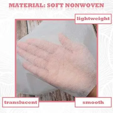 Tegeme 50 Pieces Face Makeup Protector Hood Disposable Cosmetic Mask Beauty Makeup and Clothing Non Woven Dress Protector Face Mask for Women Changing Room Supply