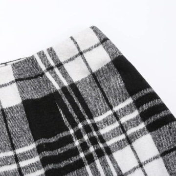 IDEALSANXUN High Waist Plaid Mini Skirt for Women