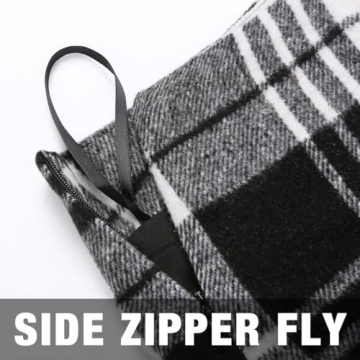 IDEALSANXUN High Waist Plaid Mini Skirt for Women