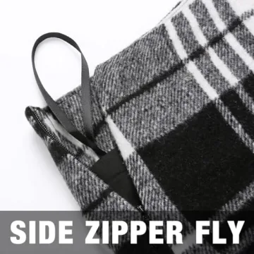 IDEALSANXUN High Waist Plaid Mini Skirt for Women